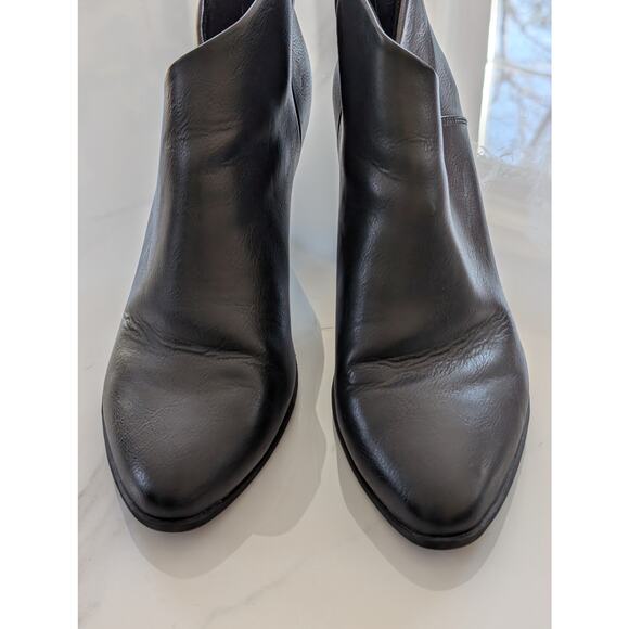 b.o.c. Born Concept Epsom Black Wedge Ankle Booties - Size 10M Vegan Leather - Picture 5 of 12